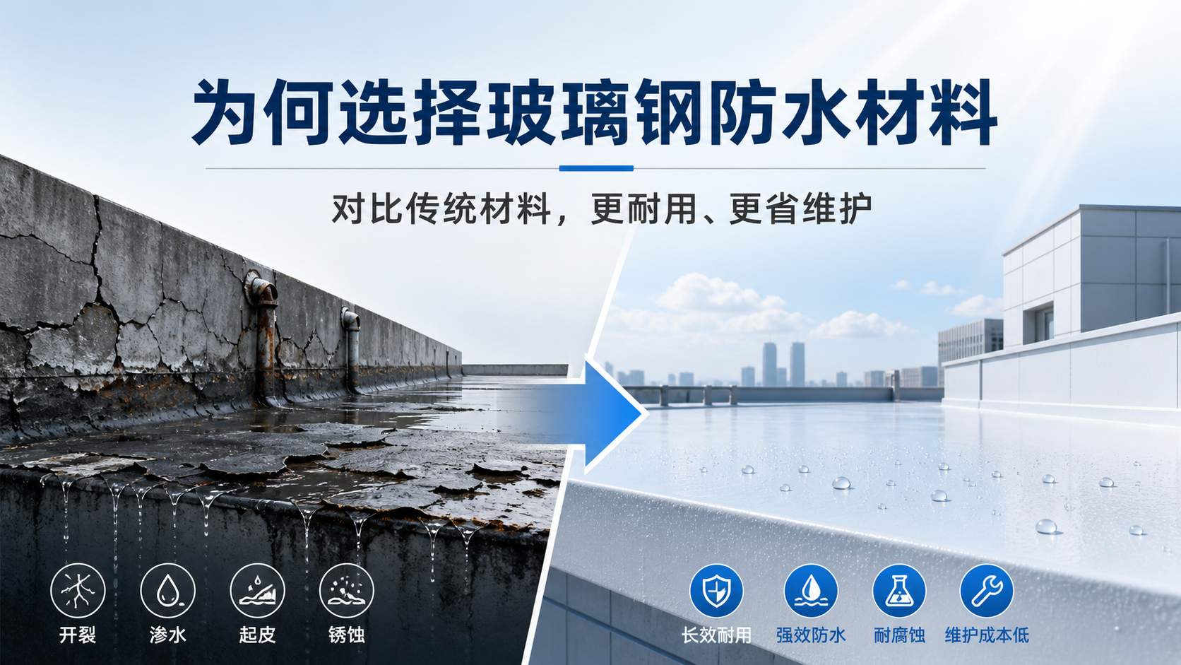 在辽阳，为何选择玻璃钢防水材料而非传统材料